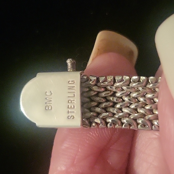 Sterling silver mesh necklace - Picture 3 of 4